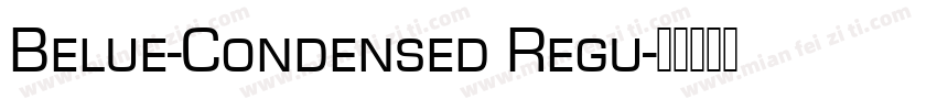 Belue-Condensed Regu字体转换